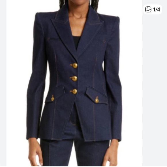 Veronica Beard Anoki Dickey Denim Blazer.Worn once
